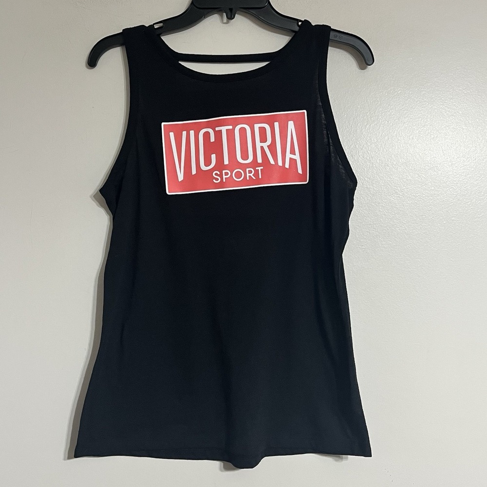 Victoria Sport Womens Black‎ Racer Back Tank Womens Size Medium Athletic